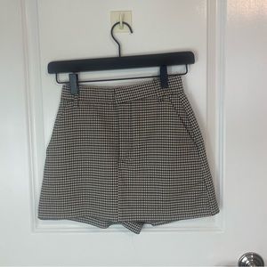 Checkered Print Skort - Princess Polly